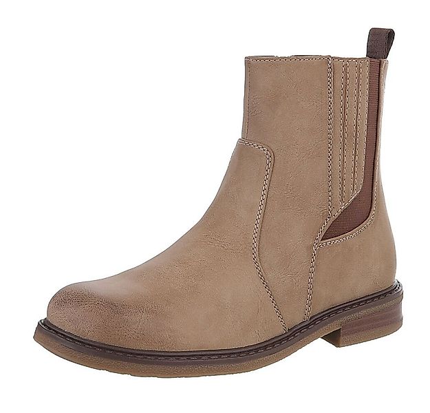 Ital-Design Vielseitige Damen Stiefel mit elastischen Einsätzen Stiefelette günstig online kaufen