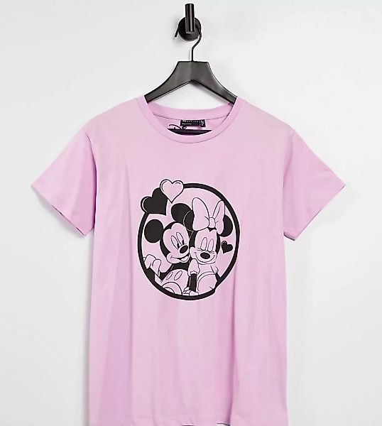 ASOS DESIGN Maternity – T-Shirt mit „Micky and Minnie“-Print in verwaschene günstig online kaufen