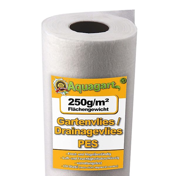 Aquagart Unkrautvlies 40m² Geotextilvlies Gartenvlies Unkrautvlies günstig online kaufen