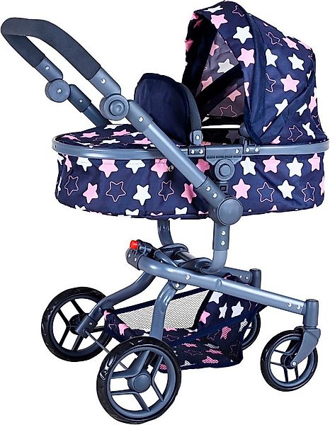 Knorrtoys® Kombi-Puppenwagen Boonk - star blue pink günstig online kaufen