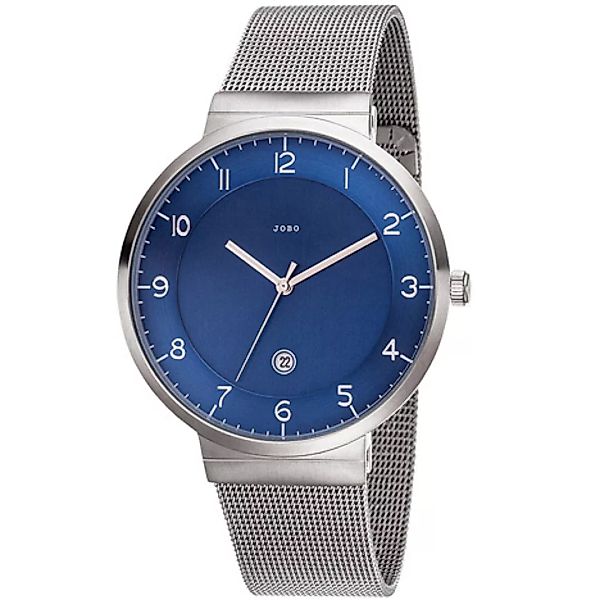 JOBO Herren Armbanduhr blau Quarz Analog Edelstahl Datum Herrenuhr günstig online kaufen