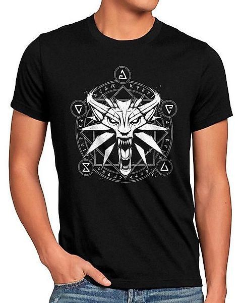 style3 T-Shirt Wolf Crest geralt riva der hexer the witcher günstig online kaufen