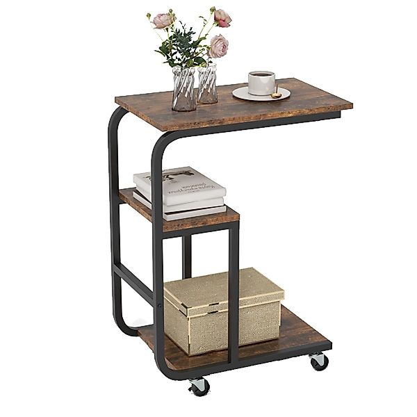 COSTWAY Beistelltisch (1-St), Laptoptisch mit Rollen, günstig online kaufen