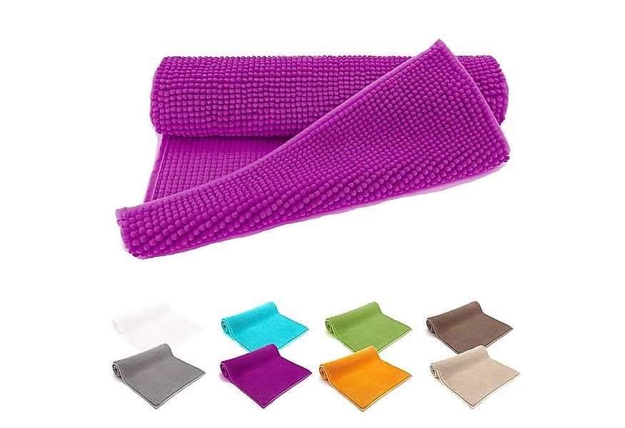 heimtexland Badematte Badvorleger Chenille Badteppich Duschvorleger, rutsch günstig online kaufen