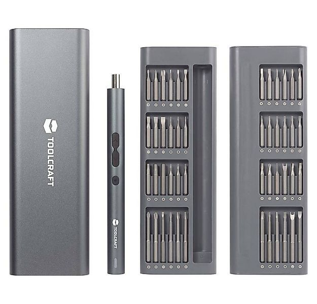 TOOLCRAFT Akku-Schrauber E-Schraubendreher Set 62 Tlg TO-9610278, inkl. Lad günstig online kaufen