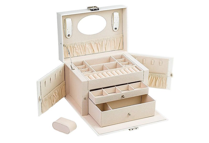 AdelDream Schmuckkasten YY-J06, Abschließbares Aufbewahrungsgehäuse und Sta günstig online kaufen