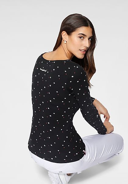 KangaROOS Langarmshirt, krempelbare Ärmel, sehr figurbetont, aus elastische günstig online kaufen
