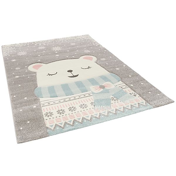 Pergamon Kinderteppich Kinder Teppich Maui Kids Schnee Bär, Rechteckig, Höh günstig online kaufen