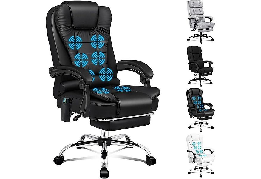 LuxusKollektion Bürostuhl Ergonomischer Bürostuhl mit Wärmemassagefunktion günstig online kaufen