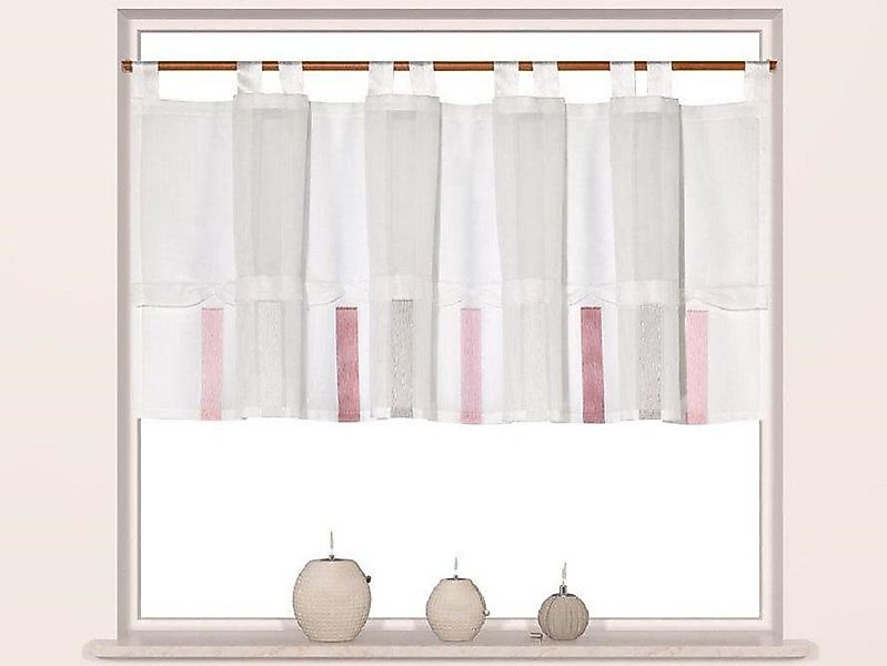 Clever-Kauf-24 Scheibengardine Design Ösen Scheibengardine 2221 günstig online kaufen
