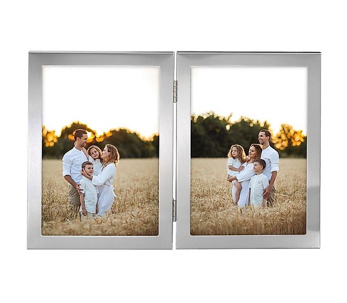 Hama Bilderrahmen Bilderrahmen 10x15 cm für 2 Bilder, zum Aufhängen und Ste günstig online kaufen