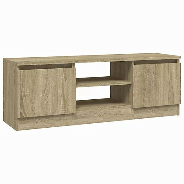 vidaXL TV-Schrank TV-Schrank mit Tür Sonoma Eiche 102x30x36 cm TV-Lowboard günstig online kaufen