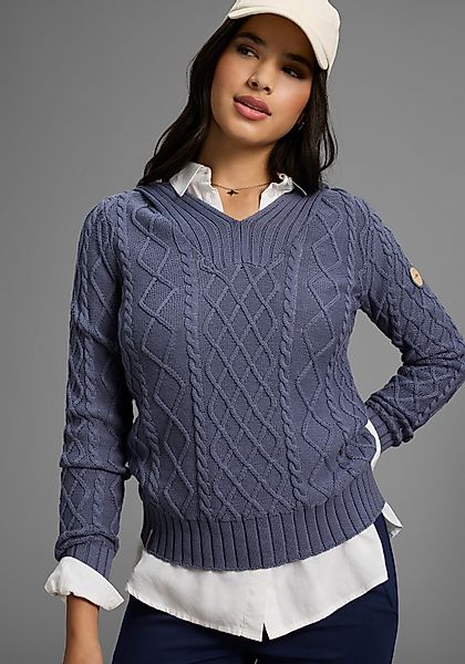 KangaROOS Kapuzenpullover aus Zopfstrick günstig online kaufen