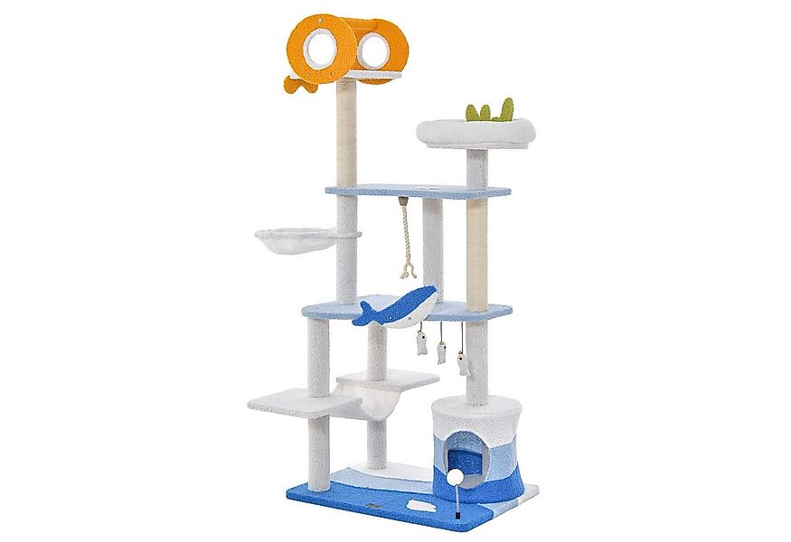 COSTWAY Kratzbaum, xxl 168cm mit Ball & Hängematte günstig online kaufen