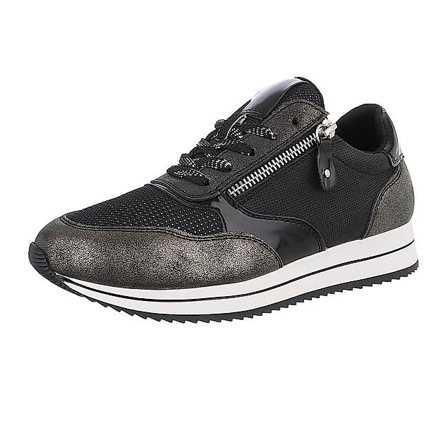 Ital-Design Damen Low-Top Freizeit Sneaker (88671915) Keilabsatz/Wedge Snea günstig online kaufen