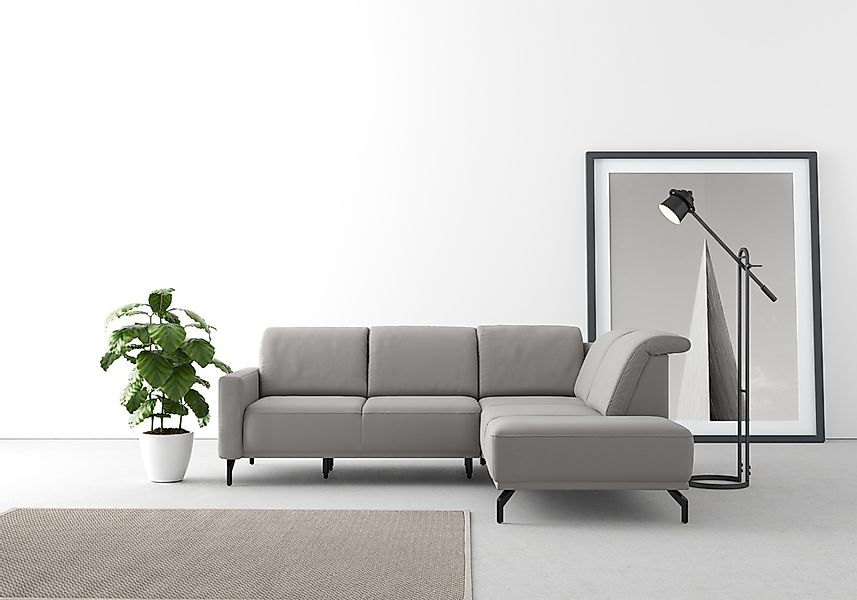 sit&more Ecksofa »Bailando L-Form« wahlweise mit Kopfteilverstellung und Vo günstig online kaufen