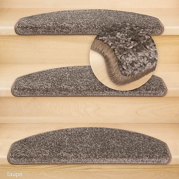 Metzker® Stufenmatte Stufenmatte Fuerth Halbrund Taupe günstig online kaufen