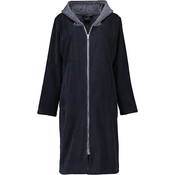 Cawö Bademäntel Damen Kapuze Zipper 5108 - Farbe: schwarz - 97 - M günstig online kaufen
