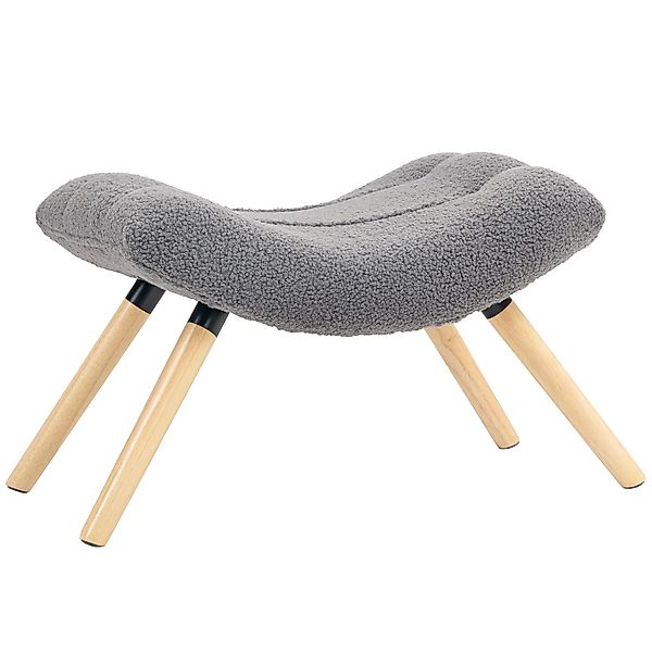 HOMCOM Fußhocker mit Berberfleece-Stoff, bis 120 günstig online kaufen