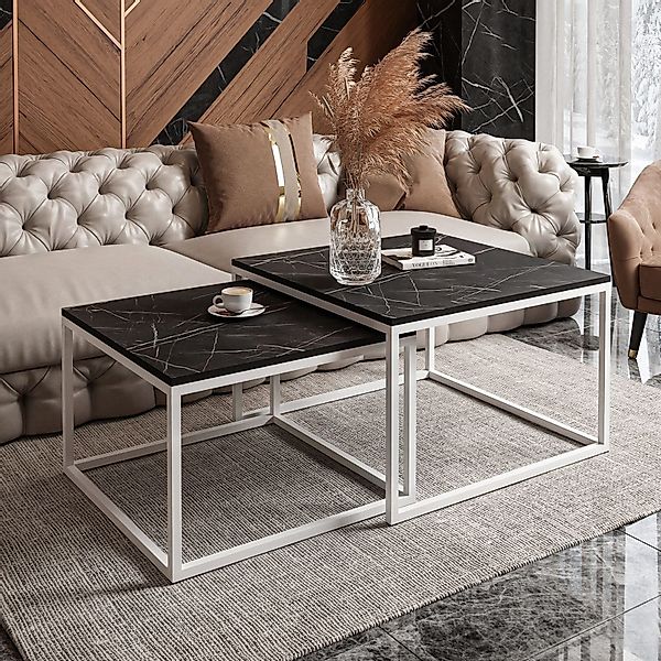 Lookway Couchtisch YOSHI 2in1 Schwarz Grigia günstig online kaufen