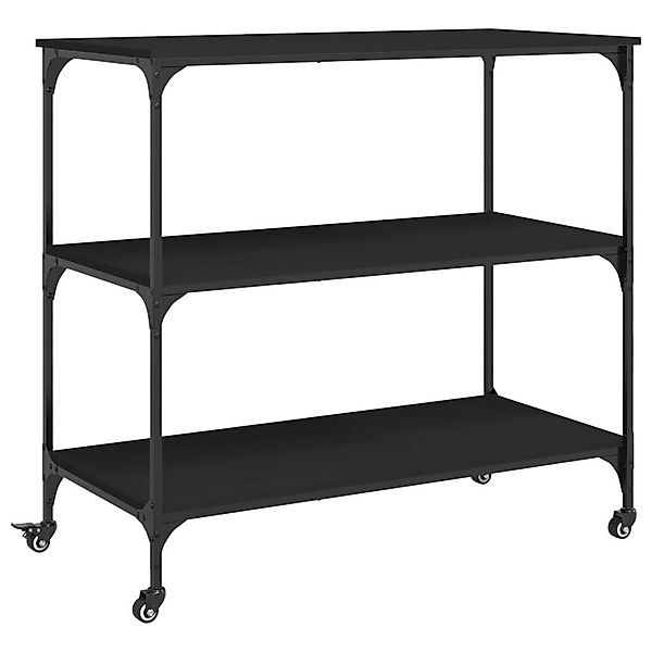 vidaXL Küchenwagen Küchenwagen Schwarz 102x50x95 cm günstig online kaufen