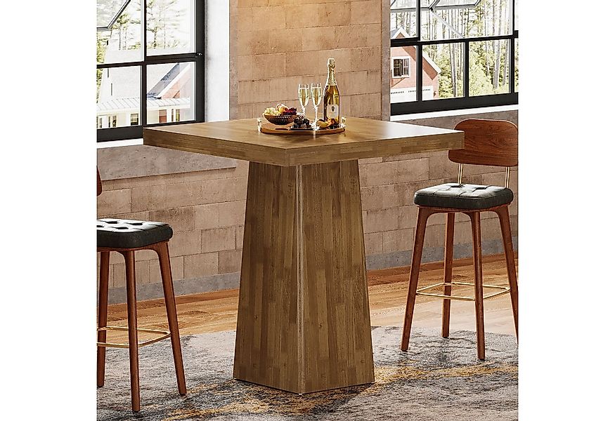 Tribesigns Bartisch 80 cm Stehtisch für Bistros, quadratischer Stehtisch, K günstig online kaufen