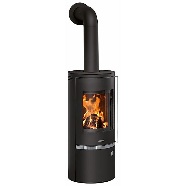Justus Kaminofen Faro 2.0 Top Stahl Schwarz 6 kW günstig online kaufen