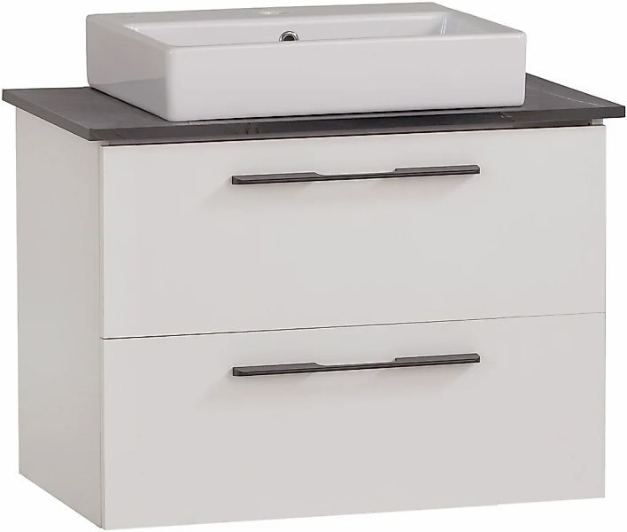 Schildmeyer Waschtisch "Maxim, Mattweiß + Marmor" 3 Stk. tlg. Made in Germa günstig online kaufen