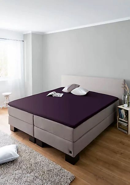 Schiesser Spannbettlaken »Flexi für Topper aus 95% Baumwolle und 5% Elastha günstig online kaufen