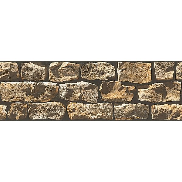 Bricoflor Selbstklebende Steintapete als Bordüre Mauer Tapetenbordüre Ideal günstig online kaufen