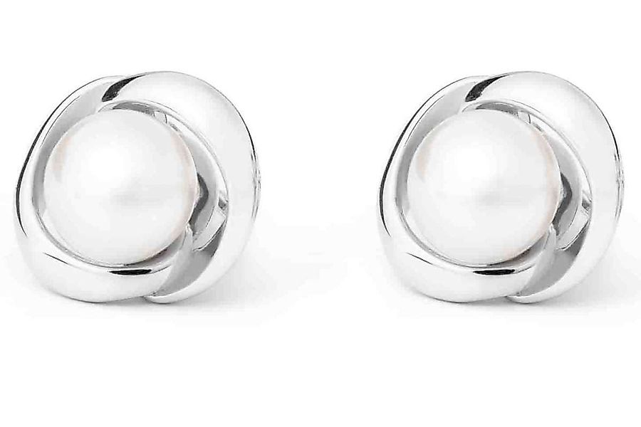Gaura Pearls Ohrstecker-Set Modern echte Perle günstig online kaufen