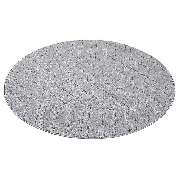 Carpet City Teppich "FLAIR138" rund 11 mm Höhe Kurzflor-Teppich, Skandi-Sti günstig online kaufen