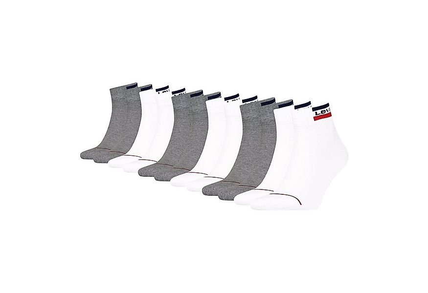 Levi's® Kurzsocken Mid Cut (6-Paar) mit weicher Frottee-Sohle günstig online kaufen