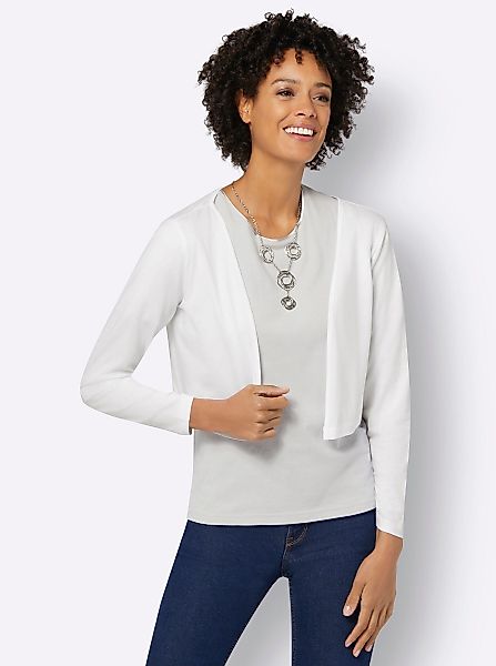 Casual Looks Shirtjacke "Shirtbolero" 1 Stk. tlg. günstig online kaufen