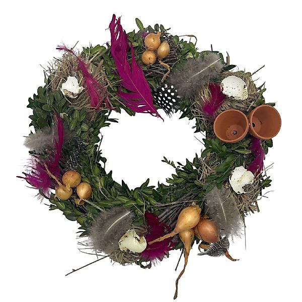 Small-Preis Tischkranz gebundener Kranz aus Naturmaterial günstig online kaufen