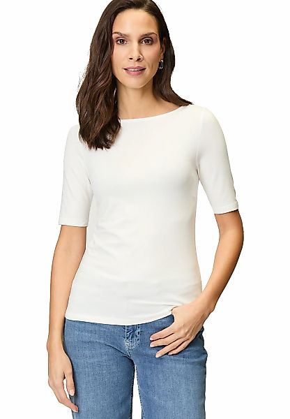 Zero Kurzarmshirt "zero Damen Modalshirt mit U-Bootausschnitt", (1 tlg.), P günstig online kaufen