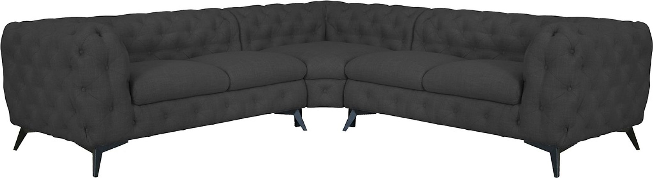 Leonique Chesterfield-Sofa "Glynis L-Form", aufwändige Knopfheftung, modern günstig online kaufen