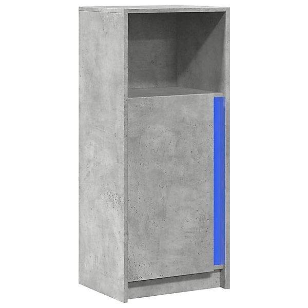 vidaXL LED-Sideboard Betongrau 42,5x34x100 cm Holzwerkstoff 852155 günstig online kaufen