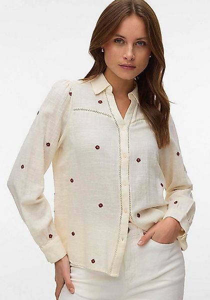 Vero Moda Langarmbluse VMJILLIAN LS SHIRT WVN BTQ Baumwolle günstig online kaufen