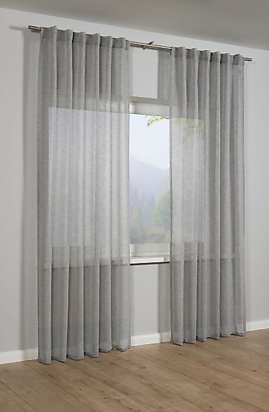 GARDINIA Gardine Schal mit verdeckten Schlaufen, günstig online kaufen