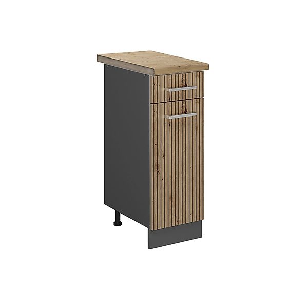 Vicco Küchenunterschrank R-Line Artisan-Eiche/Anthrazit 30 cm AP Eiche günstig online kaufen