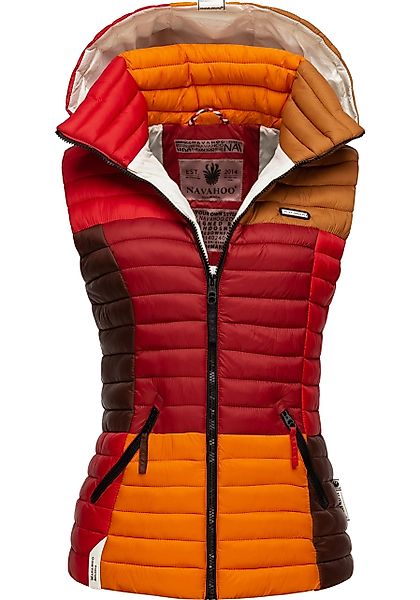 Navahoo Steppweste "Shadaa Multikulti", Ärmellose Damen Weste im Colourbloc günstig online kaufen