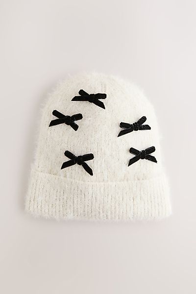 Next Beanie Strickmütze mit Schleife (1-St) günstig online kaufen