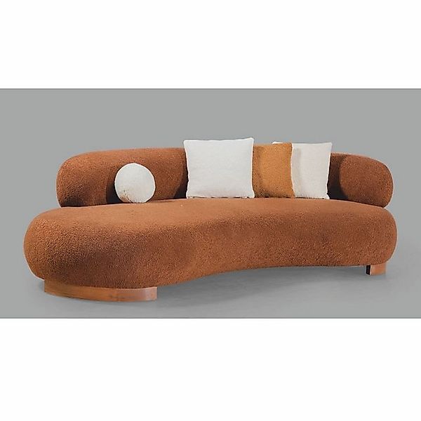 Casa Padrino Chesterfield-Sofa Casa Padrino Luxus Sofa Braun 255 cm - Wohnz günstig online kaufen