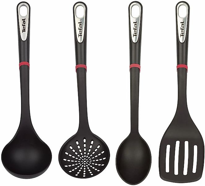 Tefal Kochbesteck-Set "Ingenio" Passierlöffel/Kochlöffel/Pfannenwender/Schö günstig online kaufen