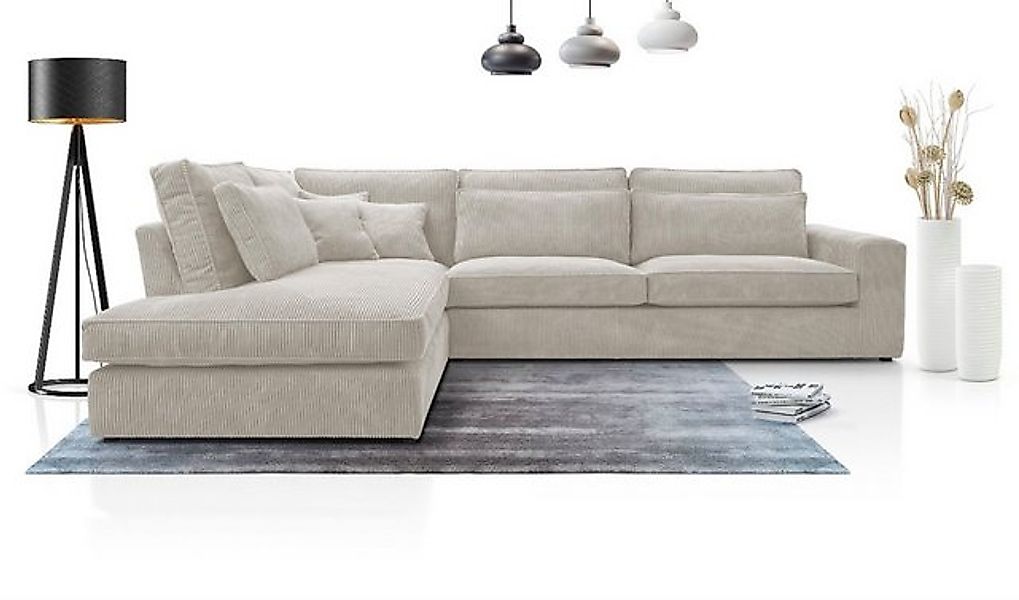 AN-MOEBEL4U Ecksofa COMFORTO STANDARD CORD 314 x 224 cm, Schaumstoffpolster günstig online kaufen