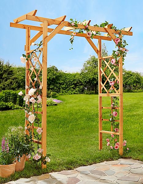 promadino Rosenbogen Pergola Ben, BxTxH: 200x65x208 günstig online kaufen