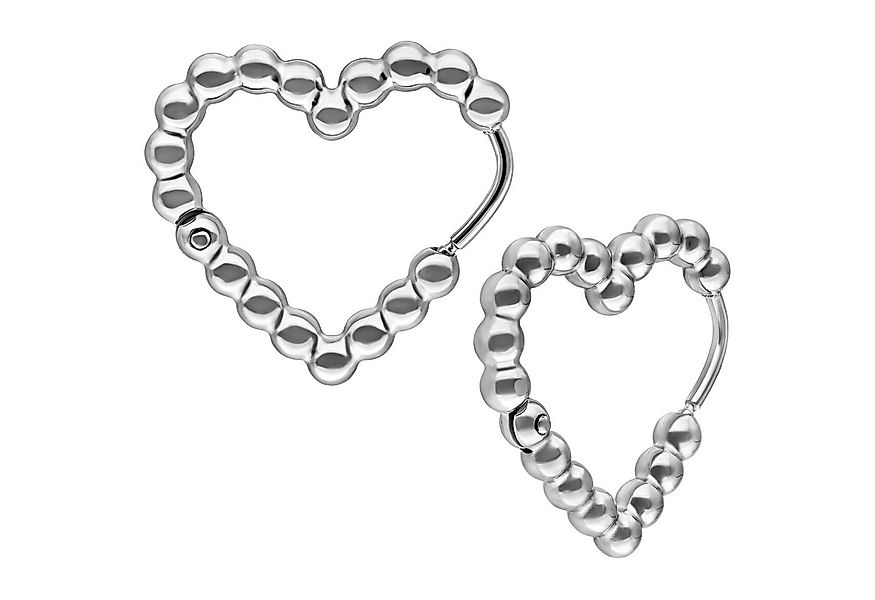 Wildcat Paar Ohrhänger Heart Bubble Hoops - Metal argenté, Chirurgenstahl 3 günstig online kaufen
