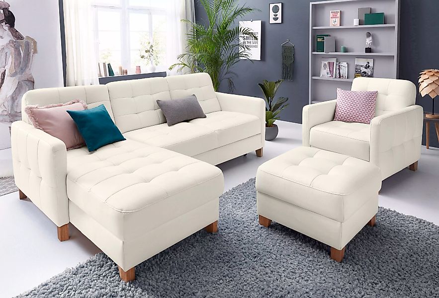 exxpo - sofa fashion Ecksofa "Elio, kompakt und komfortabel, bequem und zei günstig online kaufen