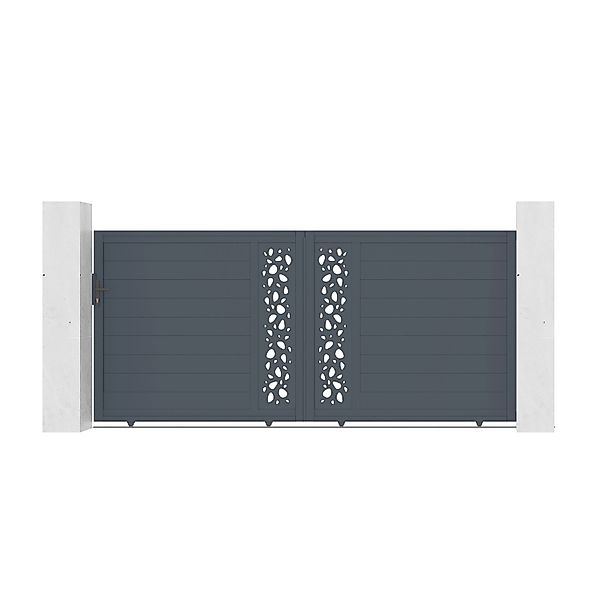 Casanoov Schiebetor 3 5M Sunny H 160Cm & Gartentür 1M Sunny H 160Cm Alumini günstig online kaufen